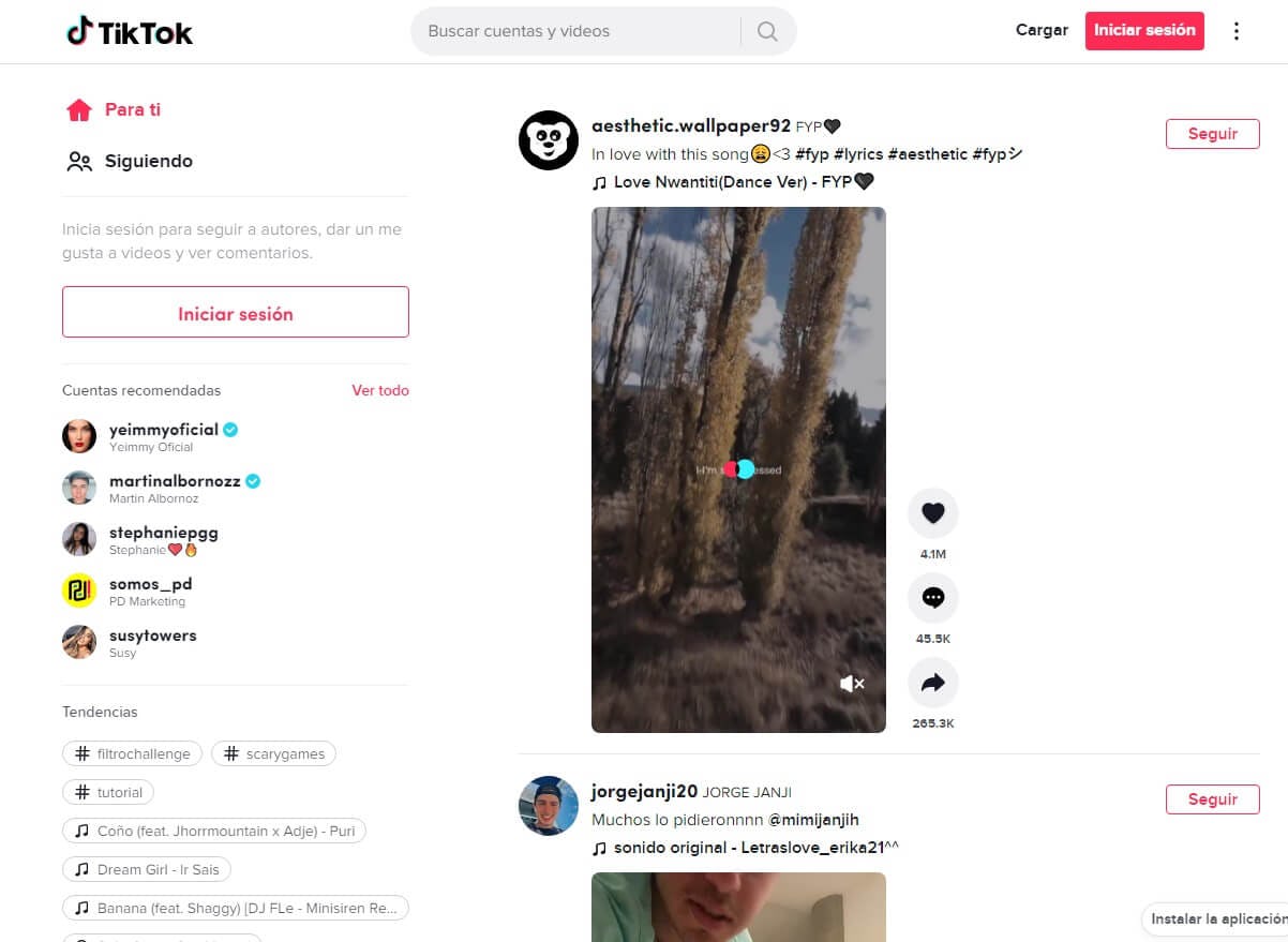 tik tok redes sociales