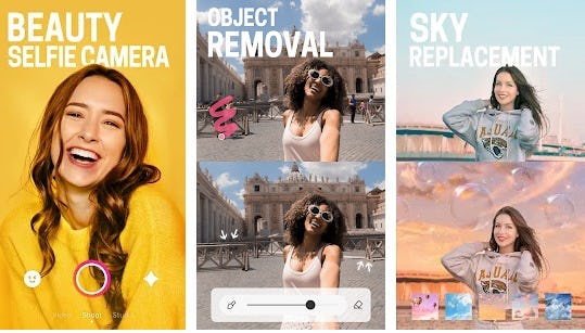 BeautyPlus app para iluminar fotografías