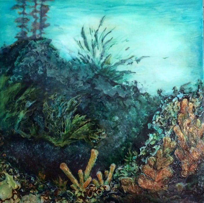 pouring art "Abundance" de Linda Ryan