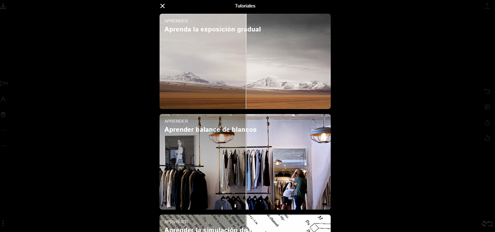 tutoriales Polarr Photo Editor