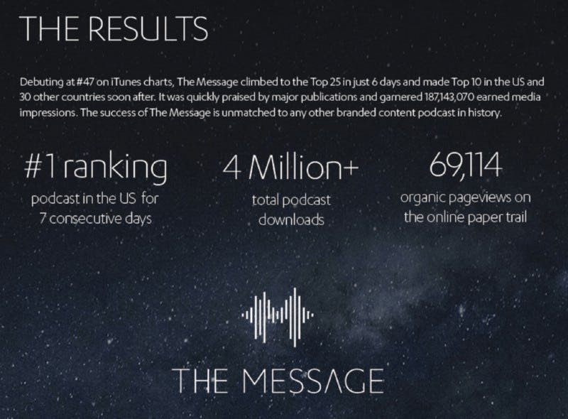 Resultados del storytelling de General Electric