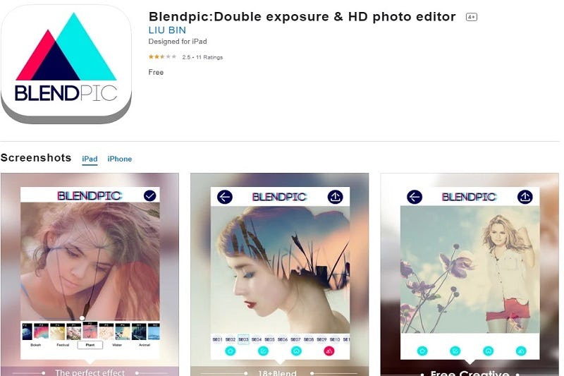 blendic app de fotos