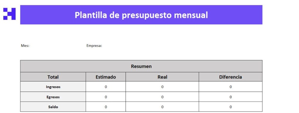 plantilla de presupuesto mensual en excel