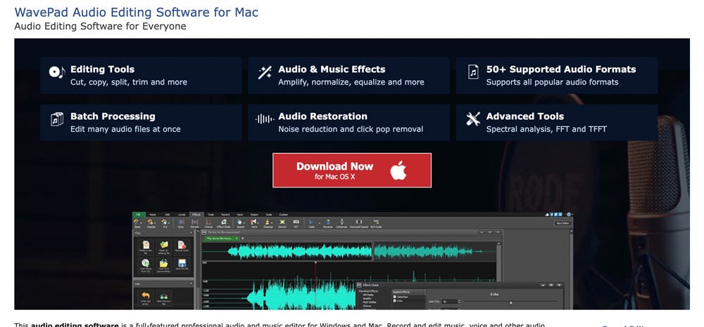 ecualizador gratis para PC WavePad Audio