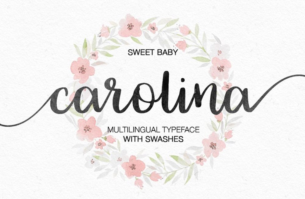 Carolina font
