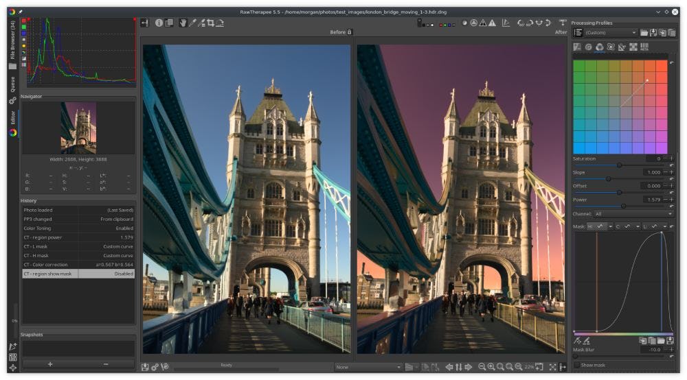 RawTherapee editor gratis