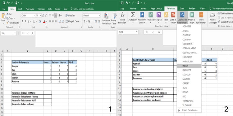 ¿cómo Usar La Función Indice En Excel 📑emk 2120