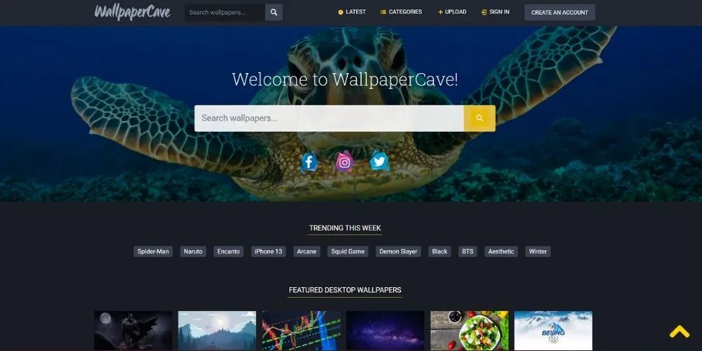 Páginas de fondos de pantalla WallpaperCave