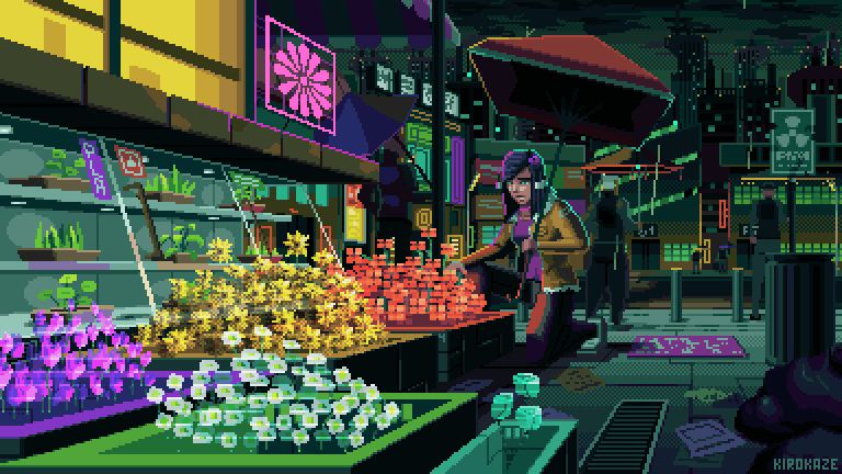 ilustracion en pixel art