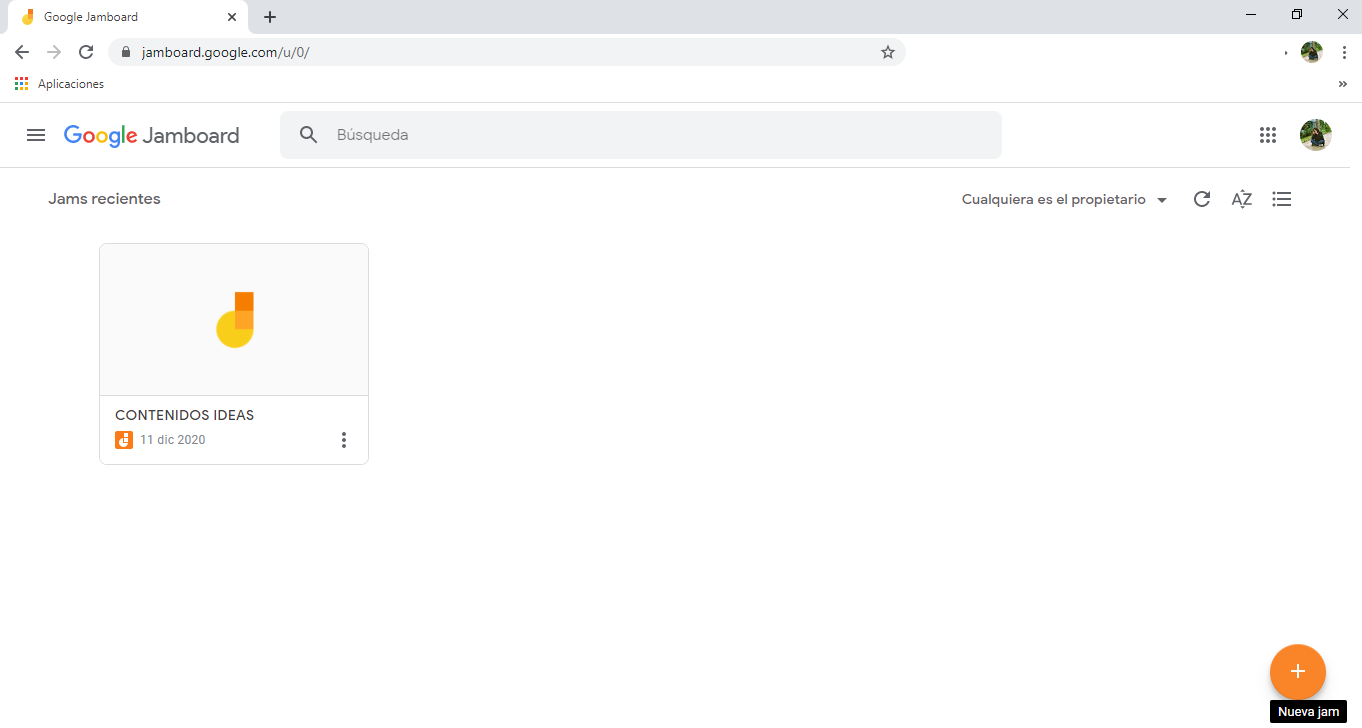 uso de pizarra digitales de jamboard