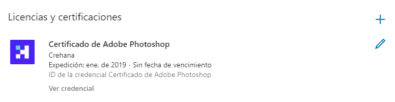 licencias certificaciones crehana linkedin