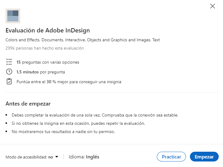 test de aptitudes linkedin