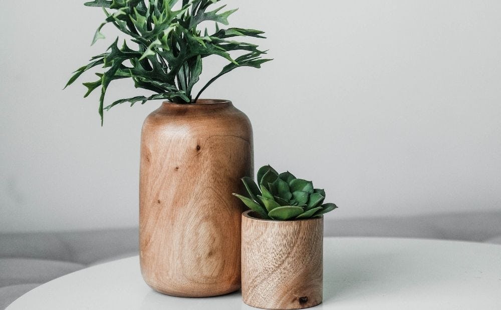 macetas de madera