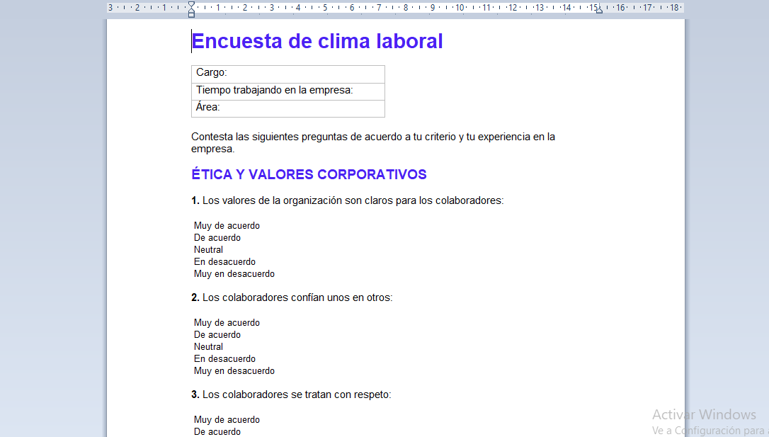 encuestas de clima laboral