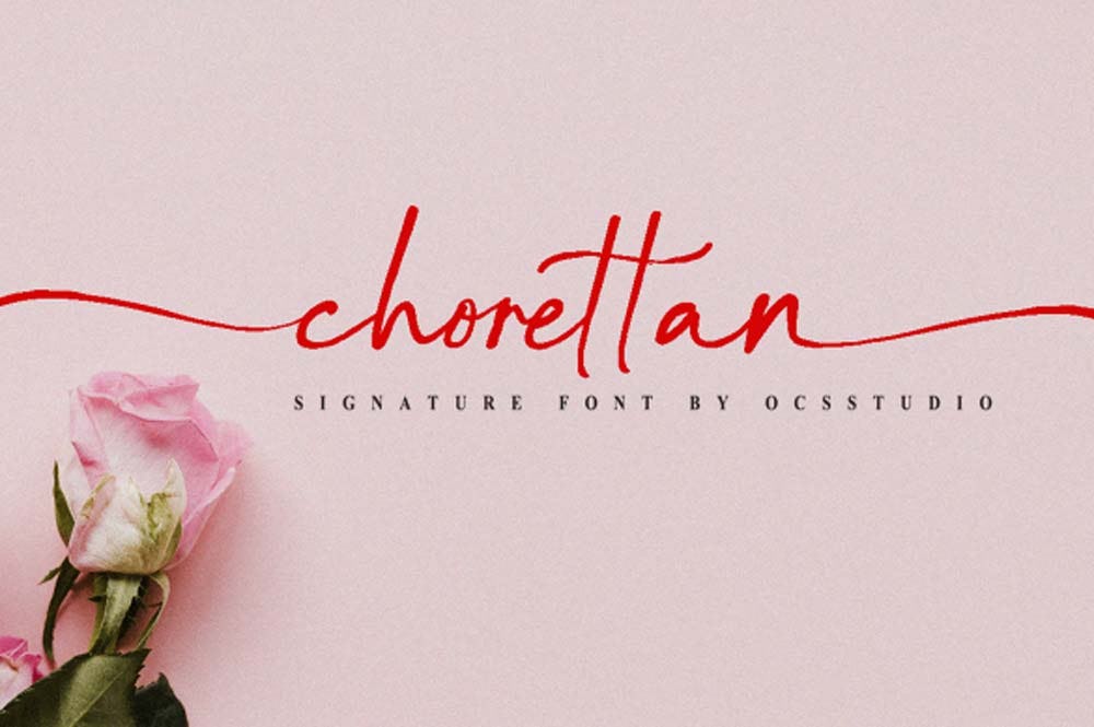 Chorettan font