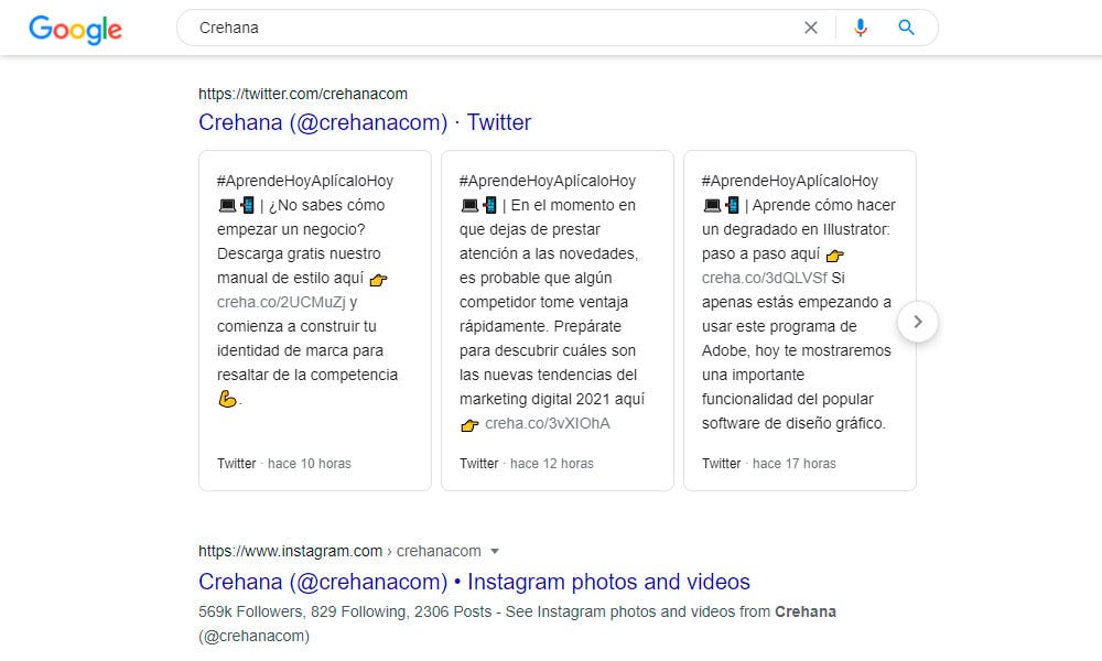 Resultados redes sociales