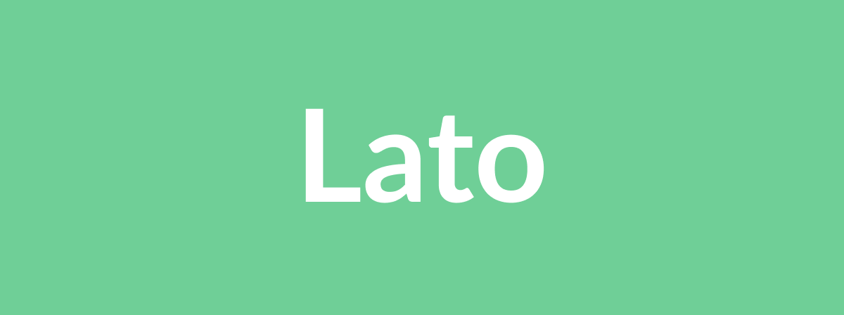 Tipografía Lato