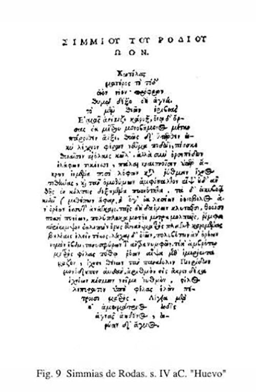 caligrama de Julio César Scaligero