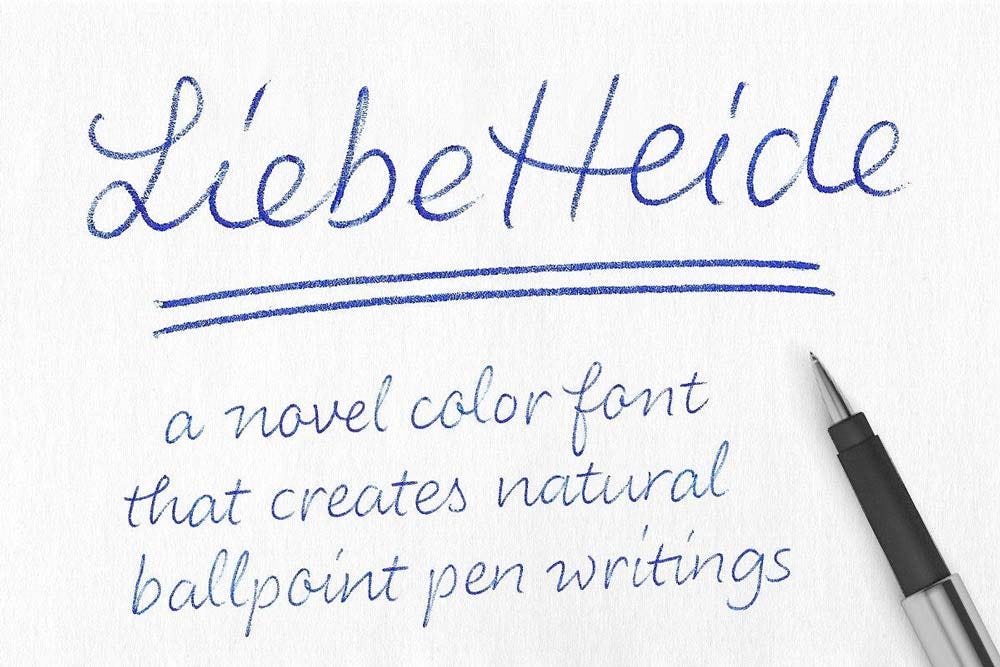 LiebeHeide font