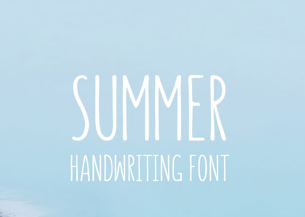 summer lettering font