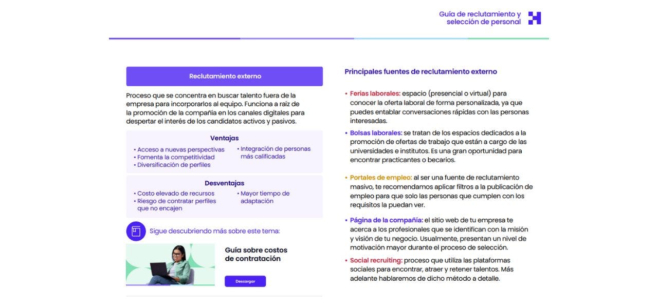 Guía completa de reclutamiento y selección de personal