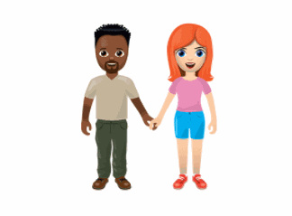 emoji interracial tinder gif