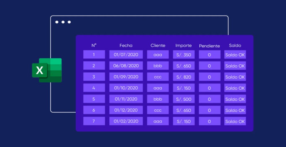 Plantilla de control de pagos en Excel