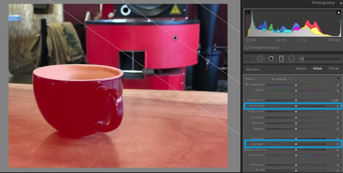 Lightroom contraste fotográfico