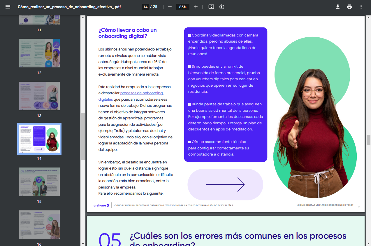ebook sobre cómo realizar un proceso de onboarding efectivo