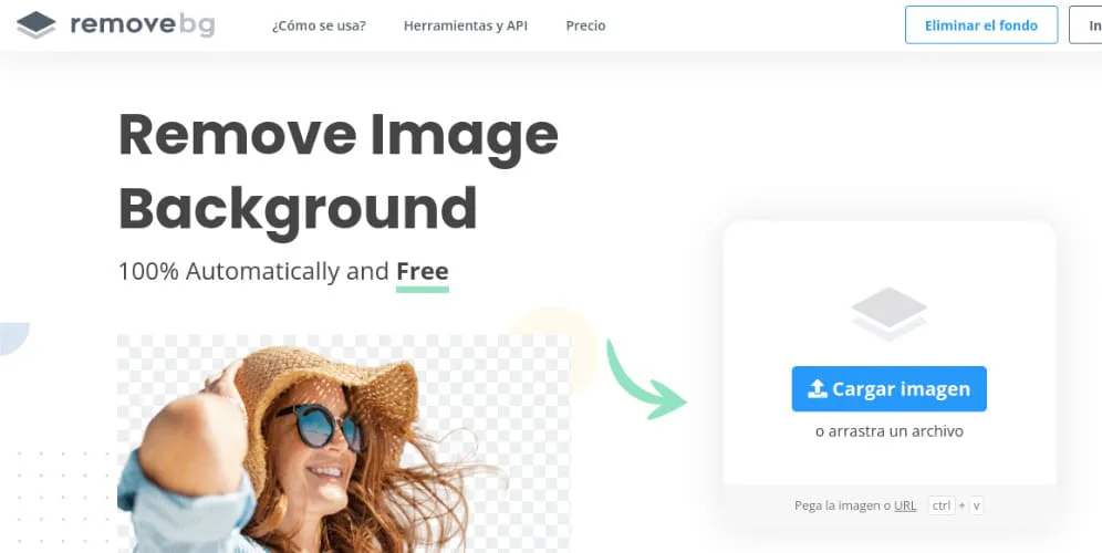 Quitar fondo de una imagen con RemoveBG