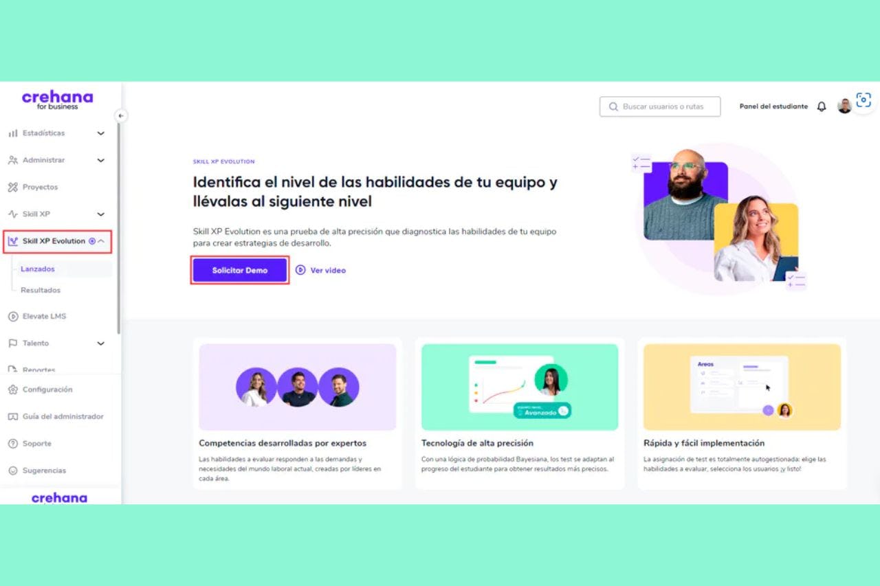 software de engagement de Crehana