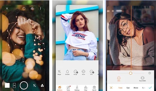 Airbrush aplicación para iluminar fotos