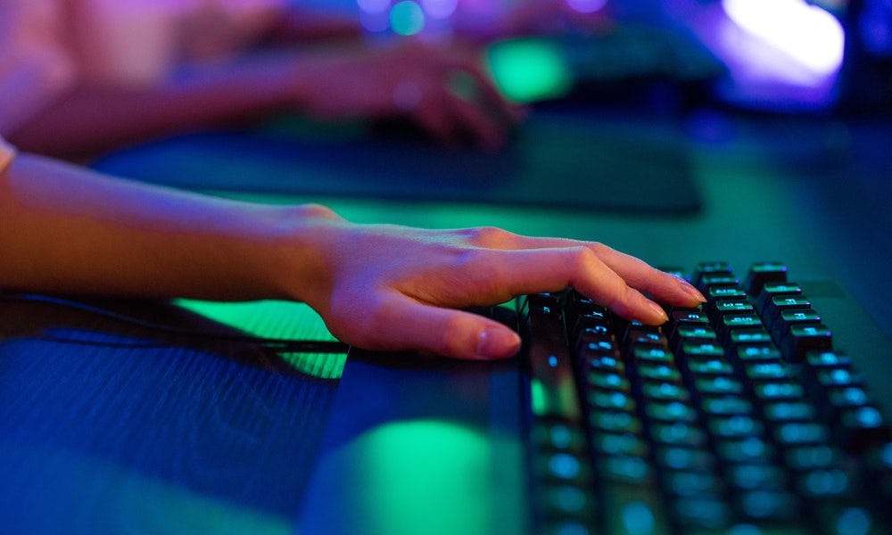 Teclado para saber cómo elegir nombres para Twitch