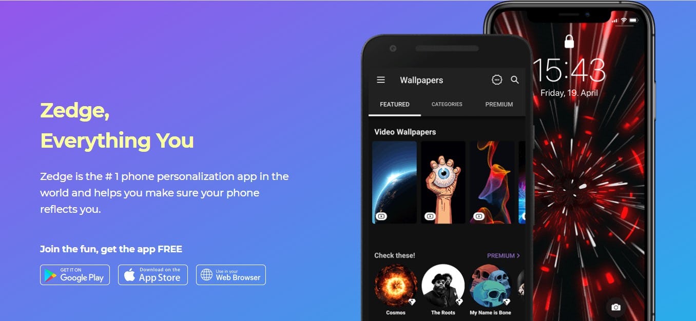 Aplicación para descargar fondos de pantalla