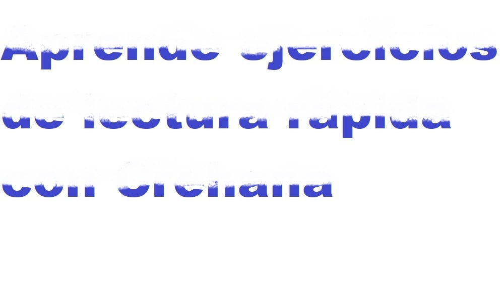 ejemplo de lectura rapida abajo