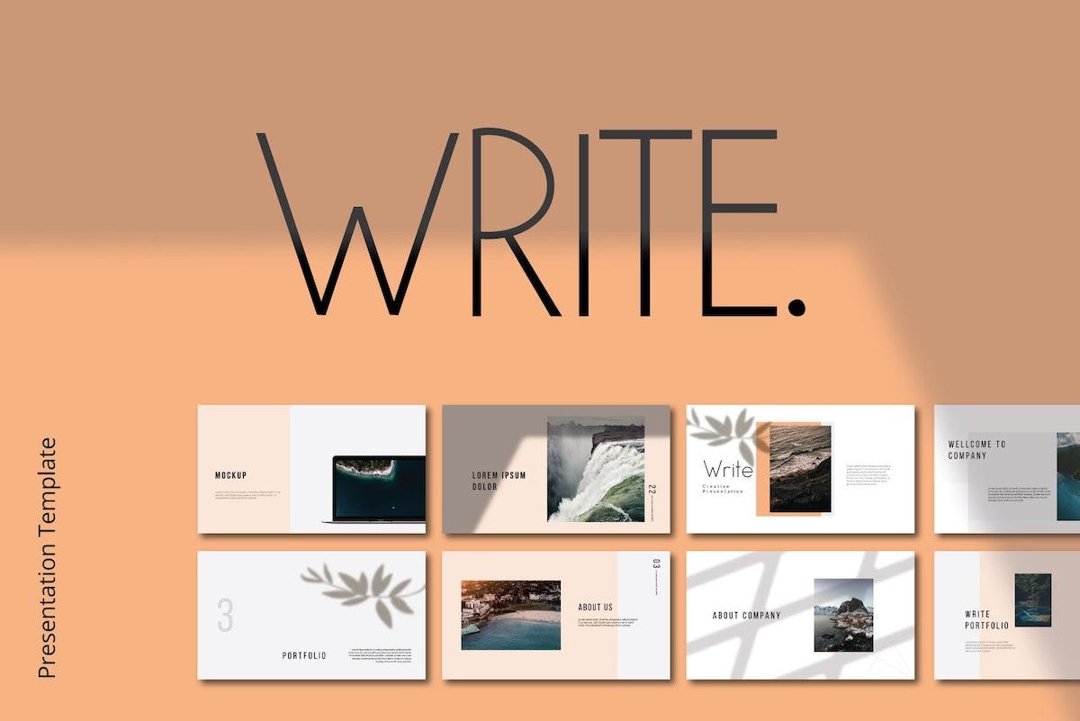 plantilla de keynote write