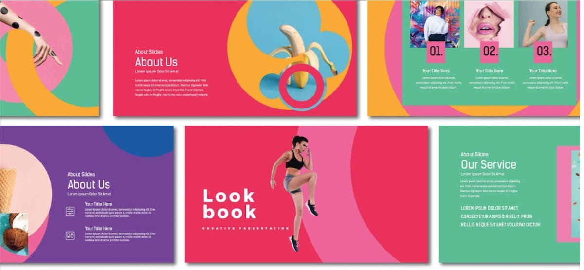 plantilla para keynote lookbook