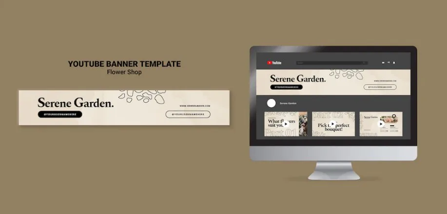 Banner para tienda de flores