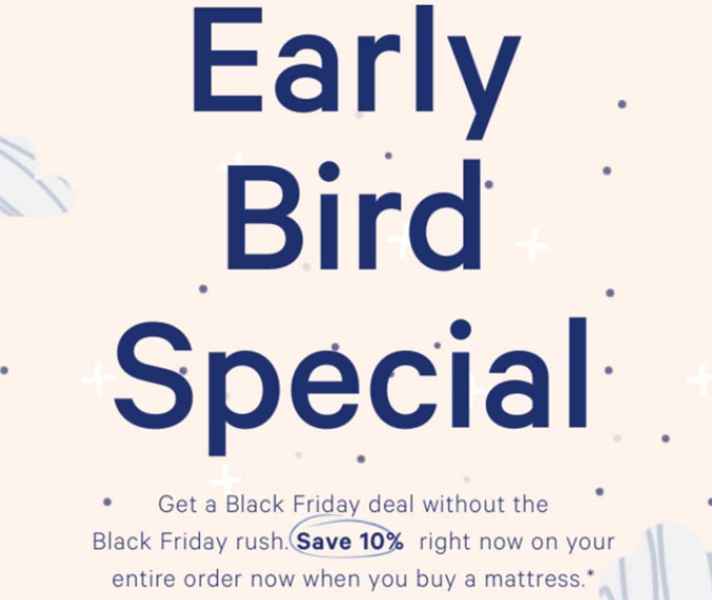 Casper ejemplo de un asunto de correo electrónico para Black Friday