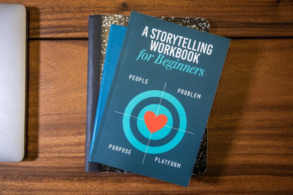 la tapa de un libro de storytelling
