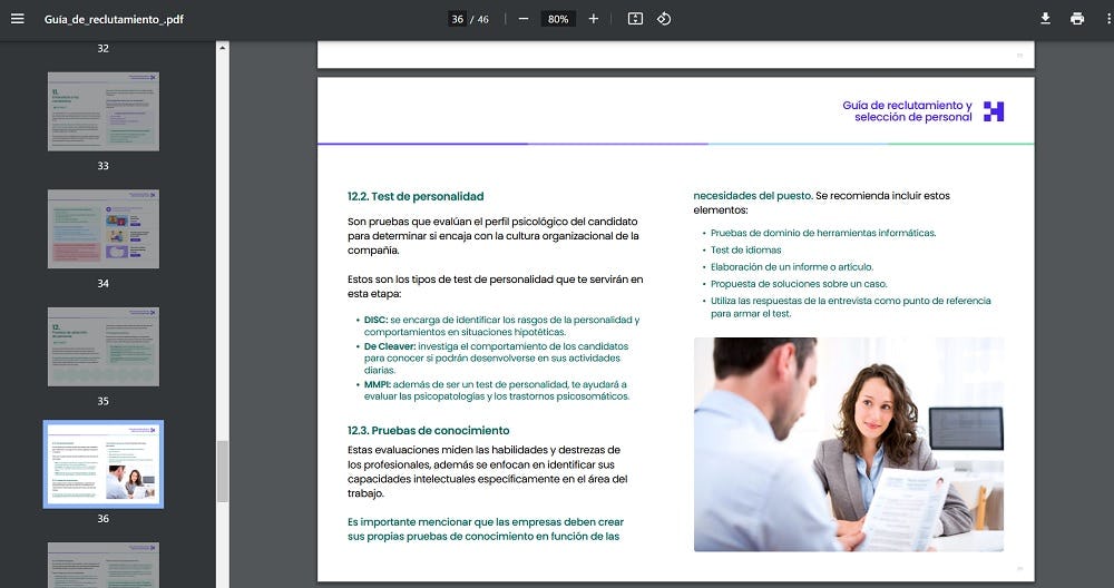 pruebas de seleccion de personal