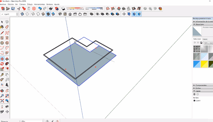 Levantar muros sketchup