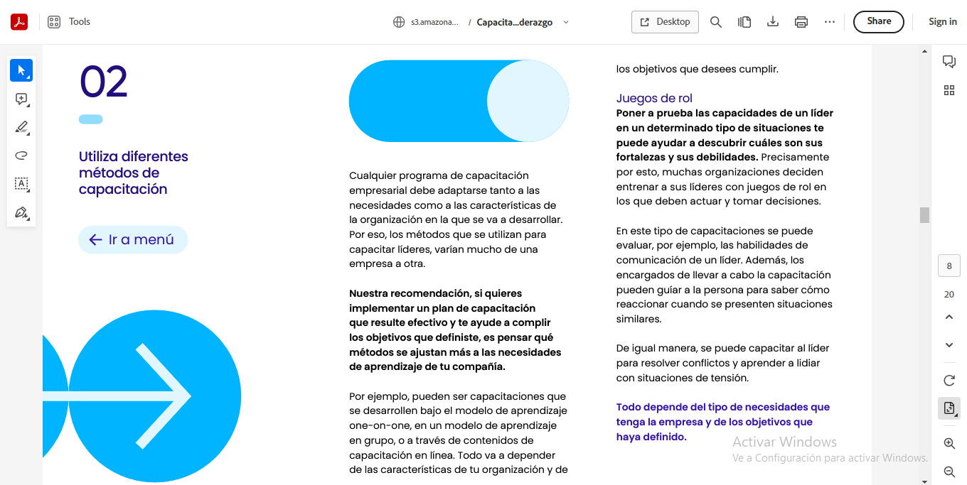 ebook Guía práctica para elaborar una capacitación de liderazgo por Crehana