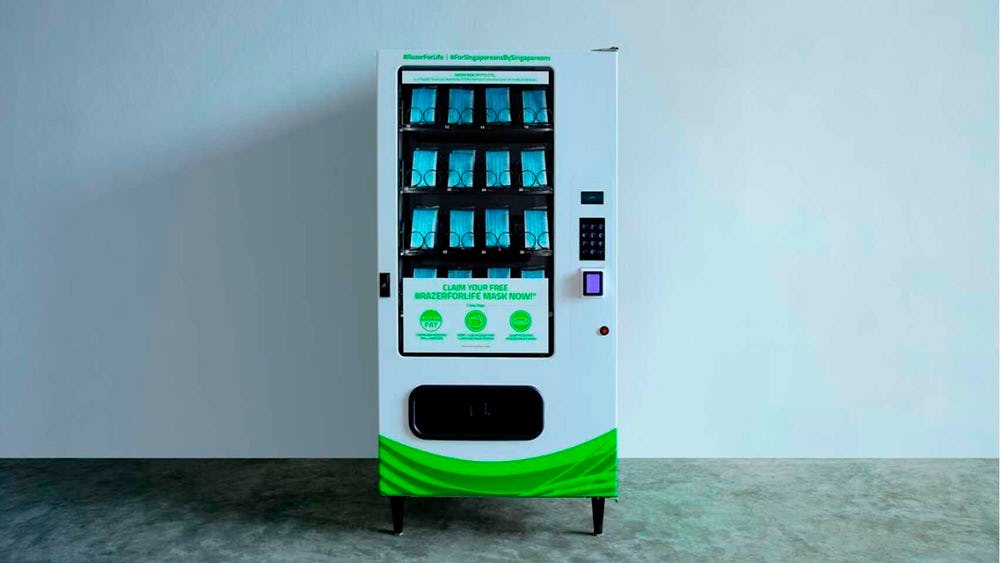 ejemplo de máquina dispensadora