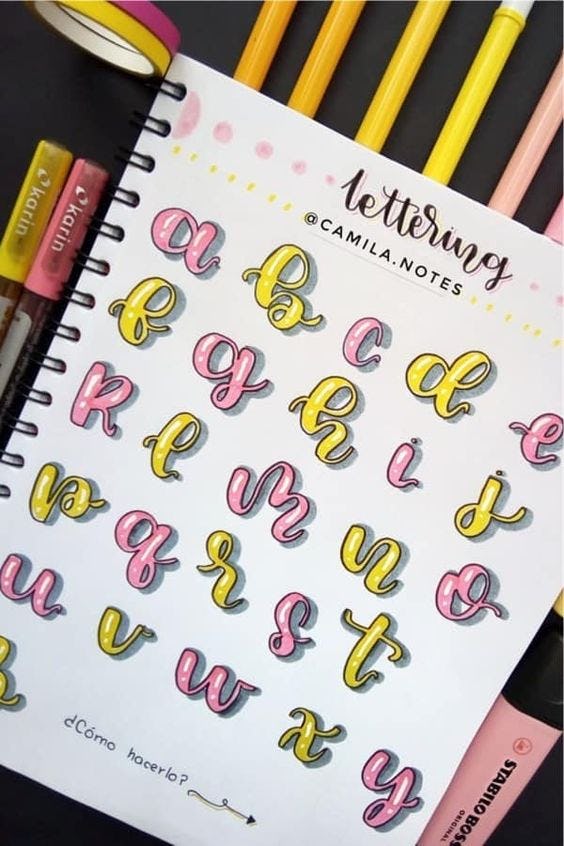 Cuaderno para lettering – Crear y Emprender