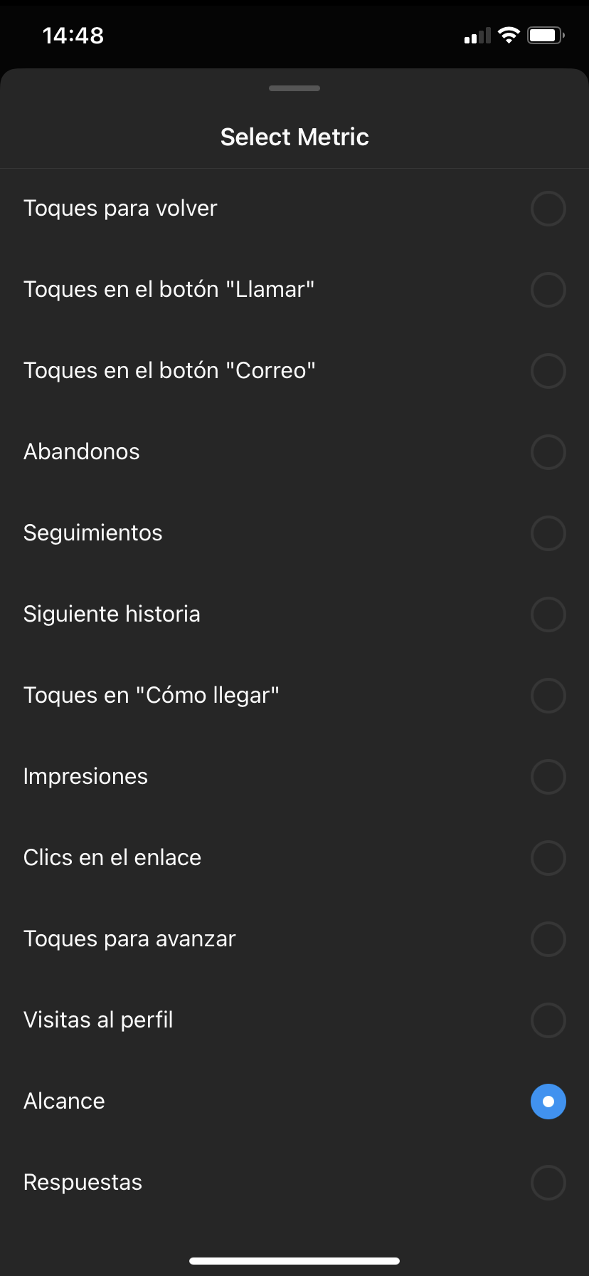 metricas instagram stories