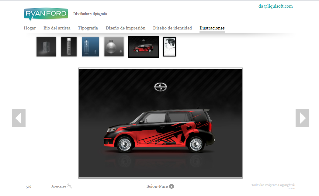 DeviantArt página para crear un portafolio de diseño gráfico