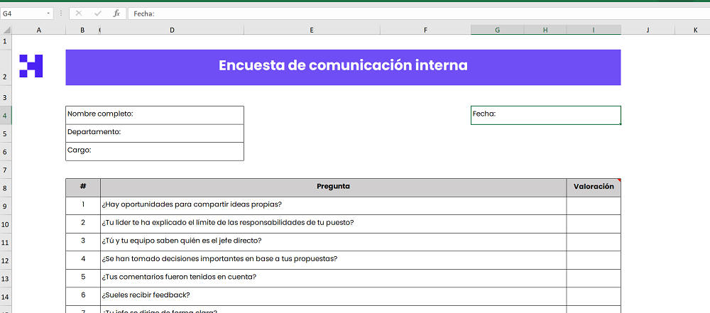 encuesta de comunicacion interna gratis