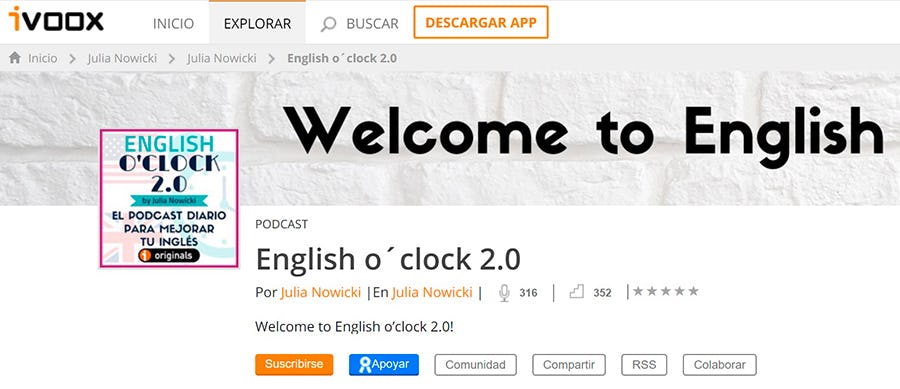 podcast en ingles english o clock 