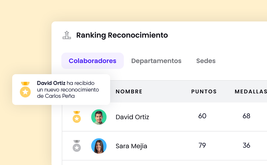 panel de reconocimiento en Crehana